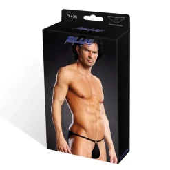 Bikini Sexy Avec Anneau Performance Microfiber Pouch Noir - Blue Line -Sex Toys Femme boutique 11480