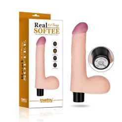 Rimba Vibromasseur Réaliste Avec Testicules (21 Cm) Softee 8 Inches -Sex Toys Femme boutique 11700