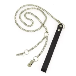 Laisse (120 Cm) Avec Pinces à Lèvre Vaginales Ou Seins - Rimba