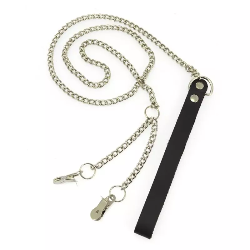 Laisse (120 Cm) Avec Pinces à Lèvre Vaginales Ou Seins - Rimba 1 Laisse (120 Cm) Avec Pinces à Lèvre Vaginales Ou Seins - Rimba