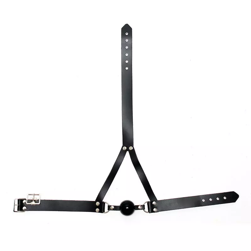 Harnais Facial BDSM Avec Ball Gag Ø 4.4 Cm - Rimba 2 Harnais Facial BDSM Avec Ball Gag Ø 4.4 Cm - Rimba – Image 2