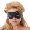 Masque BDSM En Cuir Nappa Avec Rivet - Rimba
