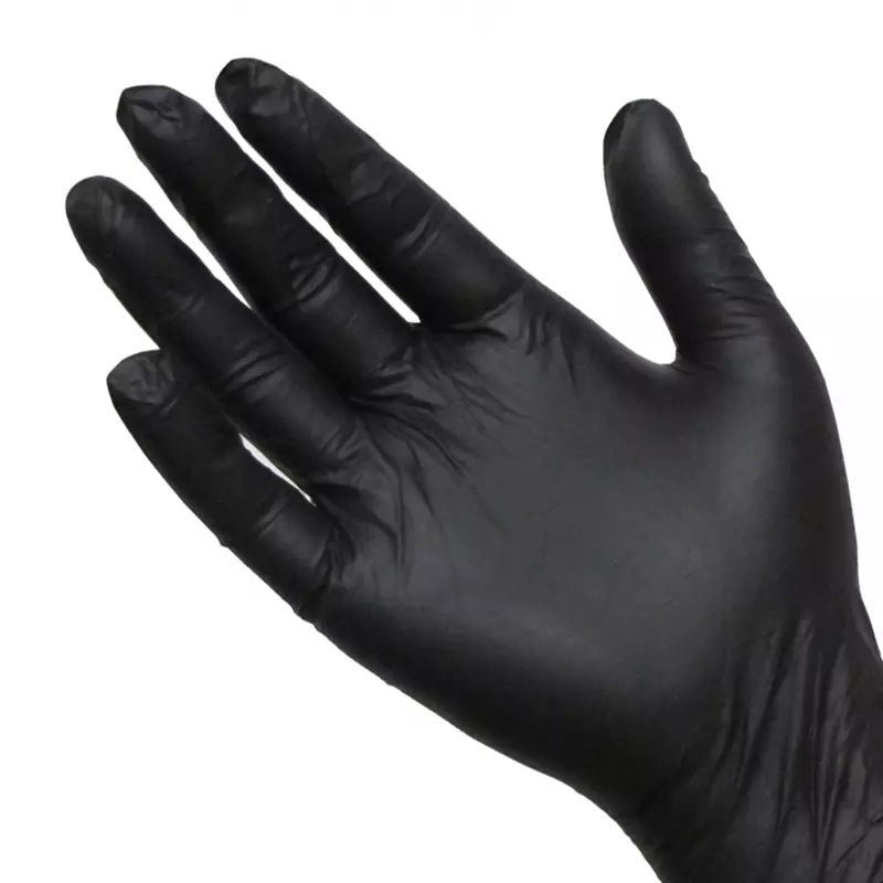 Gants En Latex Noirs 100pcs. 3 Gants En Latex Noirs 100pcs. – Image 3