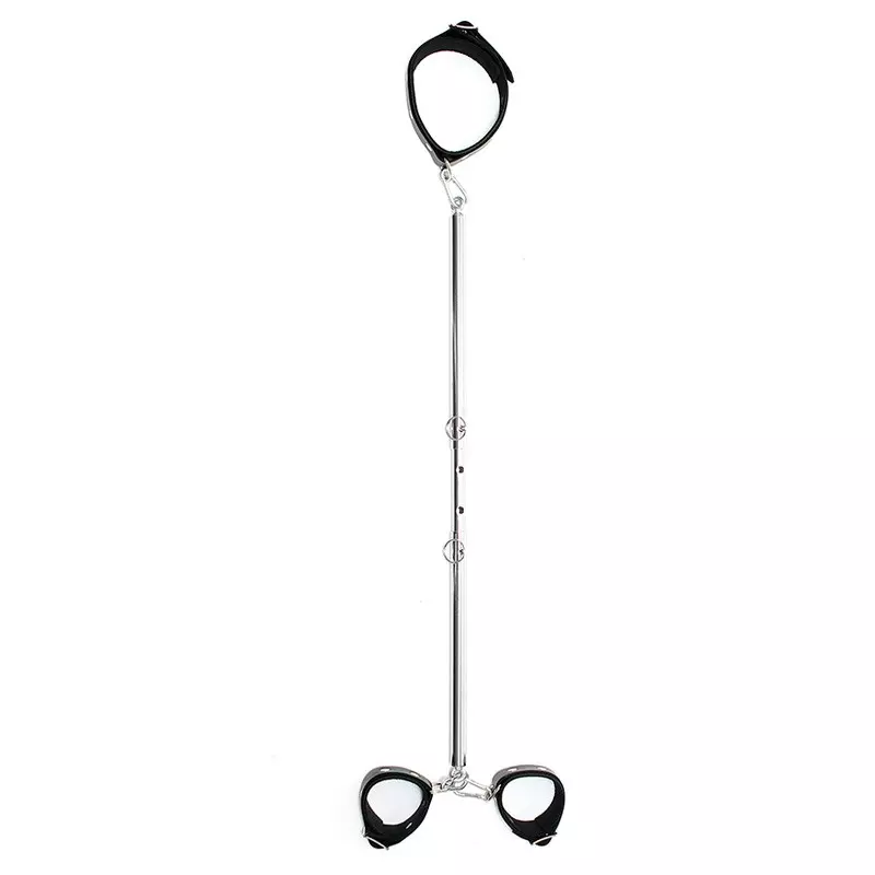 Barre D'écartement Avec Menottes Cuir (55-85 Cm) - Rimba 4 Barre D'écartement Avec Menottes Cuir (55-85 Cm) - Rimba – Image 4