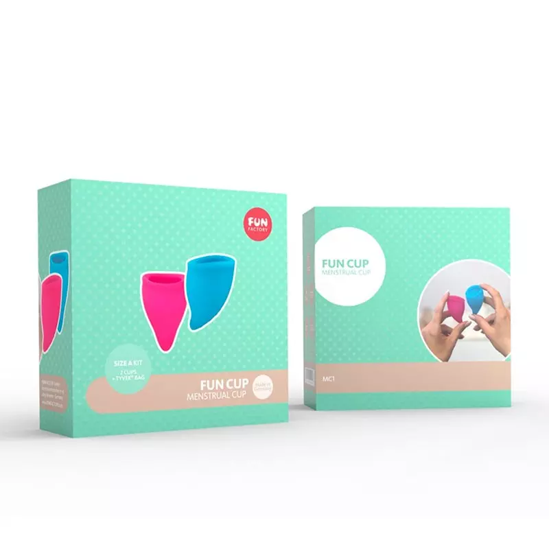 Fun Factory Fun Cup Taille A - Coupe Menstruelle (2pces) 2 Fun Factory Fun Cup Taille A - Coupe Menstruelle (2pces) – Image 2
