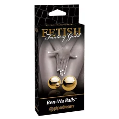 Boules De Geisha En Métal Ben Wa Balls Gold - Pipedream -Sex Toys Femme boutique 15632
