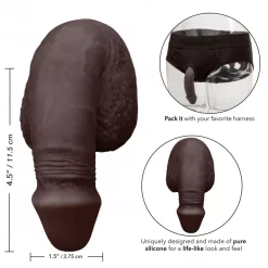 Packing 5" – Prothèse Pénienne En Silicone (noir) -Sex Toys Femme boutique 17979