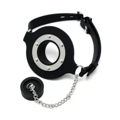 Ball Gag En Silicone Avec Bouchon - Rimba