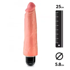 Vibromasseur Réaliste 25 Cm (couleur Chaire) - King Cock 8