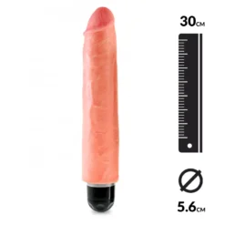 Vibromasseur Réaliste 30 Cm (couleur Chaire) - King Cock 10