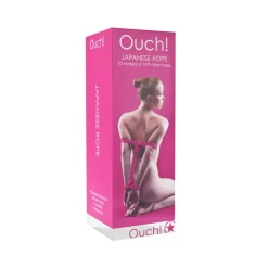 Corde Japonaise De Bondage Rose 10m - Ouch -Sex Toys Femme boutique 19695