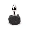 Mini Plug Anal Bunny Tail (noir) - Feelztoys