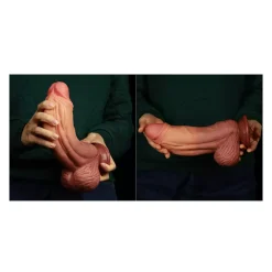 Dildo Réaliste XXL Double Densité (24.5 Cm) - LoveToy Nature Cock -Sex Toys Femme boutique 20164