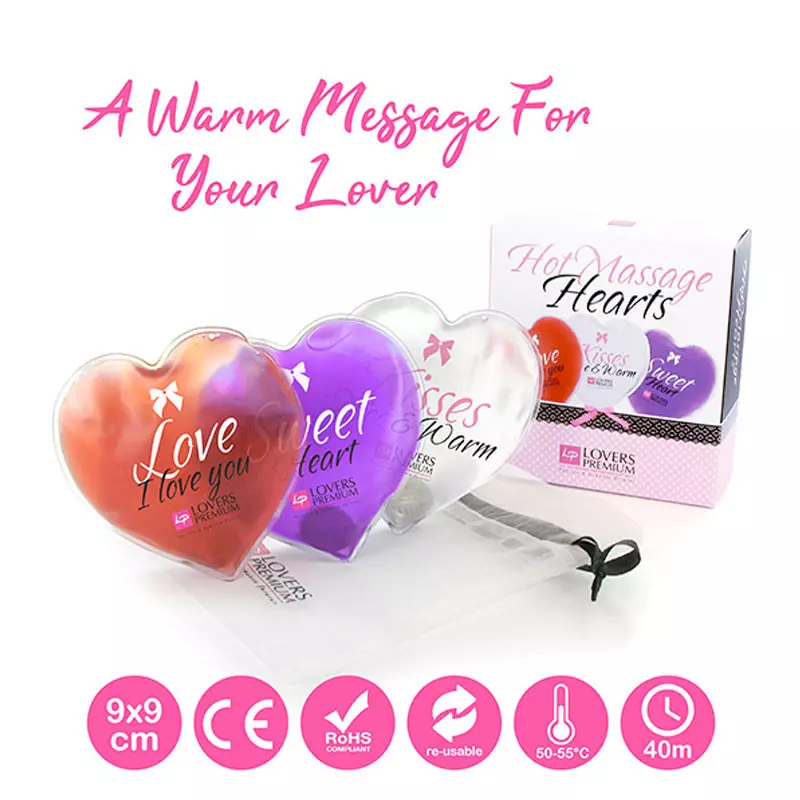 Lovers Premium Hot Heart Massager - Coeur De Massage Chauffant 3 Pièces 2 Lovers Premium Hot Heart Massager - Coeur De Massage Chauffant 3 Pièces – Image 2