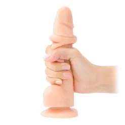 Dildo Réaliste Avec Scrotum - Strap-on-me Sliding Skin (Large)
