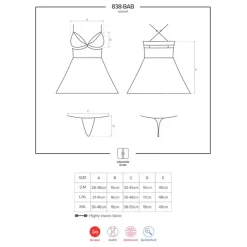 Nuisette Sexy & String 838 (rouge) - Obsessive -Sex Toys Femme boutique 20450