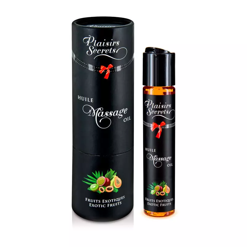 Huile De Massage Comestible Fruits Exotiques - Plaisirs Secrets 1 Huile De Massage Comestible Fruits Exotiques - Plaisirs Secrets