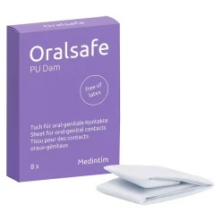 Préservatif Oral Safe (Vanille) Latex Freec 8pces. - Digue Buccale
