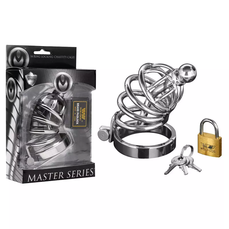Cage à Pénis Avec Cadenas - Master Series Asylum 4 (S/M) 2 Cage à Pénis Avec Cadenas - Master Series Asylum 4 (S/M) – Image 2
