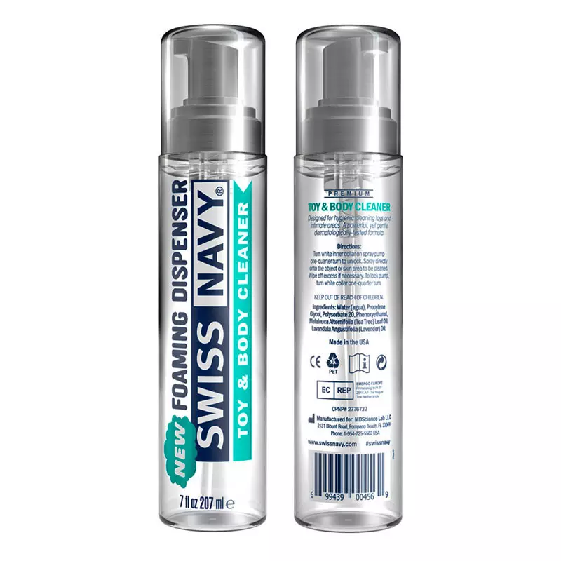 Mousse Nettoyante Pour Sextoys & Corps 207ml - Swiss Navy 1 Mousse Nettoyante Pour Sextoys & Corps 207ml - Swiss Navy
