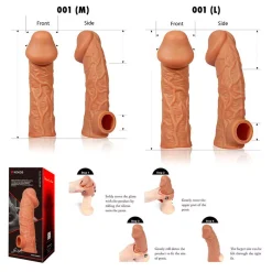 Gaine De Pénis Grossissante Sleeve 001 (L) - Kokos -Sex Toys Femme boutique 20885