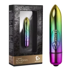 Rocks Off Min Vibromasseur Clitoridien - Rocks-Off RO-80mm Arc-en-ciel