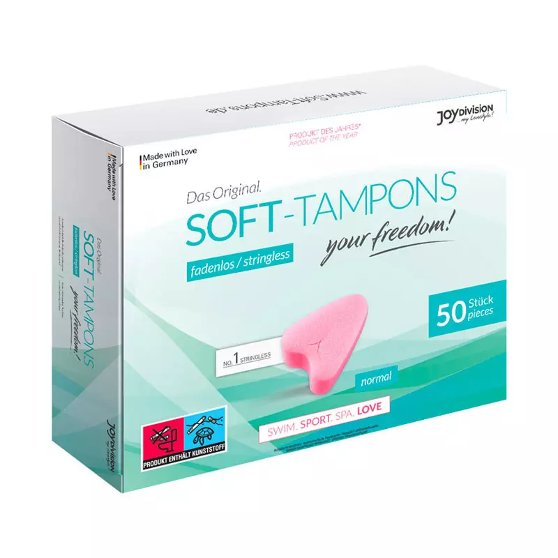 Tampon Hygiénique Soft Tampons Normal (50x) - Joydivision 1 Tampon Hygiénique Soft Tampons Normal (50x) - Joydivision
