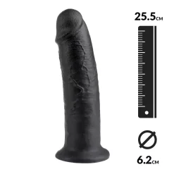 Dildo Réaliste RealDeal 23cm (Noir) - King Cock