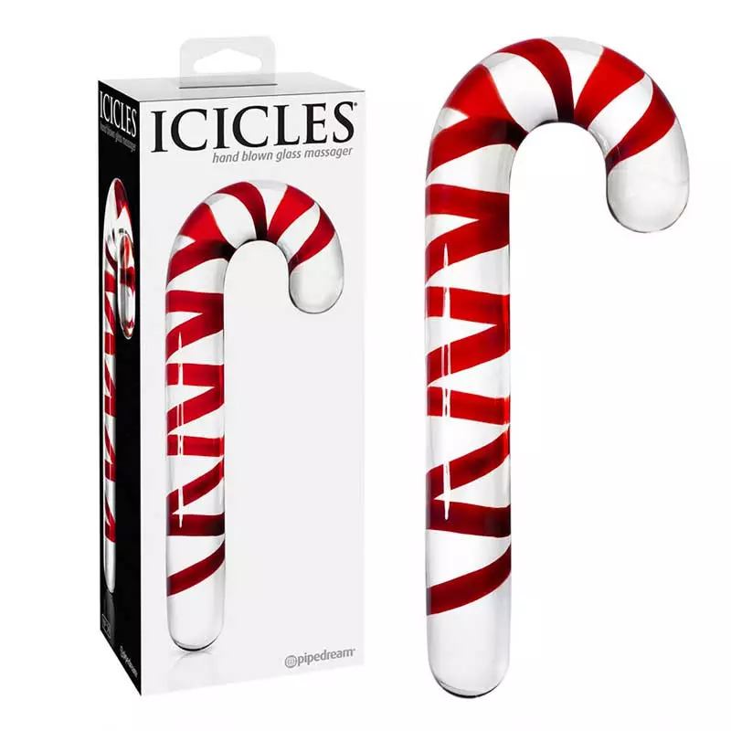 Icicles (Pipedream) Dildo En Verre Candy Cane - Icicles No. 59 1 Icicles (Pipedream) Dildo En Verre Candy Cane - Icicles No. 59