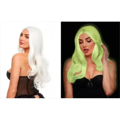 Pleasure Wigs Perruque Fantaisie (Blanc & Phosphorescent) - Jessie