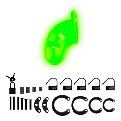 Cage De Chasteté Phosphorescente En Silicone - Ouch! 5 Cage De Chasteté Phosphorescente En Silicone - Ouch! -Sex Toys Femme boutique 22194