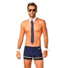 Costume Sexy Homme Pilote D'avion (4 Pièces) - Obsessive