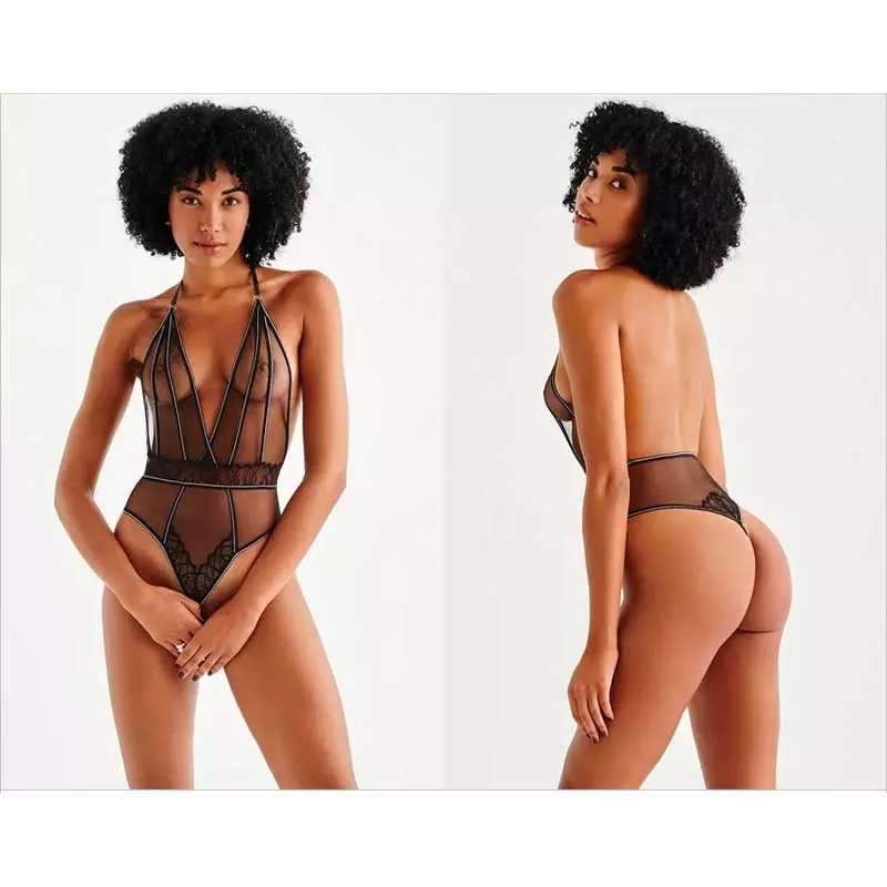 Body Sexy Avec Perles Stimulantes Manhattan (Noir) - Bracli 2 Body Sexy Avec Perles Stimulantes Manhattan (Noir) - Bracli – Image 2