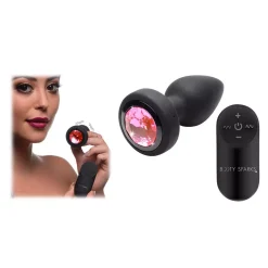 Plug Anal Vibrant Télécommandé Pink Gem -Booty Sparks -Sex Toys Femme boutique 22409
