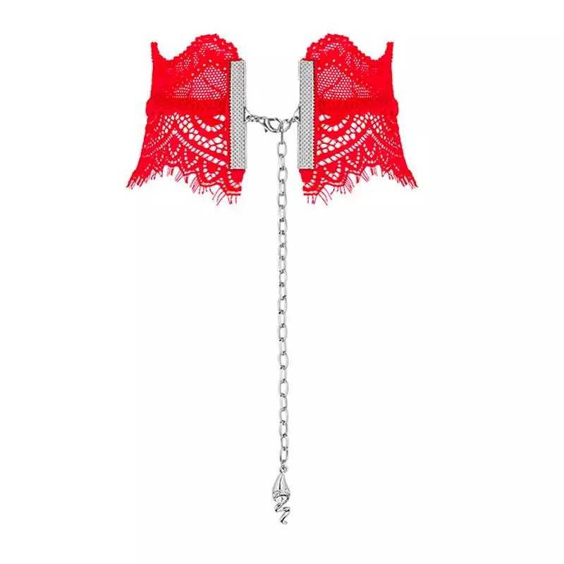 Collier Chocker Bergamore (Rouge) - Obsessive 3 Collier Chocker Bergamore (Rouge) - Obsessive – Image 3