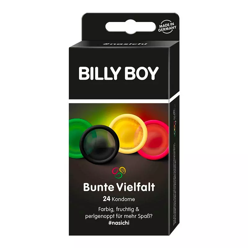 Billy-Boy Préservatifs Billy Boy Coloré (24 Préservatifs) 1 Billy-Boy Préservatifs Billy Boy Coloré (24 Préservatifs)