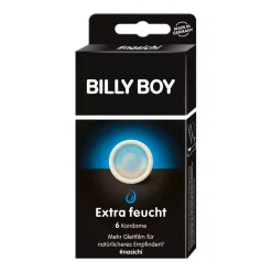 Billy-Boy Préservatifs Billy Boy Extra Feucht - Extra Lubrifiés (6 Préservatifs)