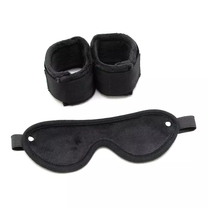 Set Soft Bondage (Masque Et Menottes) - Rimba 1 Set Soft Bondage (Masque Et Menottes) - Rimba