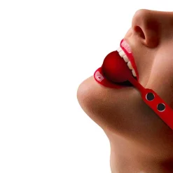 BĂąillon Boule En Silicone Ă 4 Cm Rouge - Ouch!