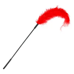 Plume D’autruche à Chatouiller BDSM Body Tickler (Rouge) – Sportsheets