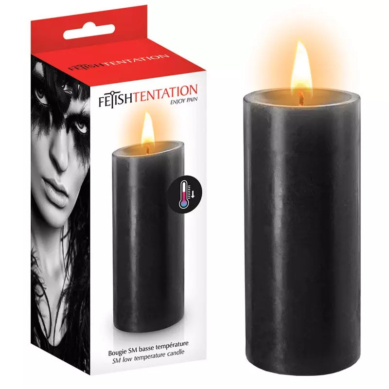 Bougie BDSM Noire (fond à Basse Température) - Fetish Tentation 2 Bougie BDSM Noire (fond à Basse Température) - Fetish Tentation – Image 2
