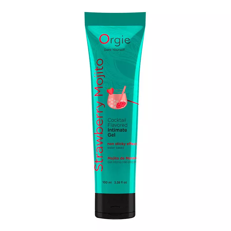 Lubrifiant à Base D'eau Lube Tube Mojito Fraise (100ml) - Orgie 1 Lubrifiant à Base D'eau Lube Tube Mojito Fraise (100ml) - Orgie