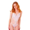Bodystocking Teddy 75133 (Blanc) - Daring Intimates