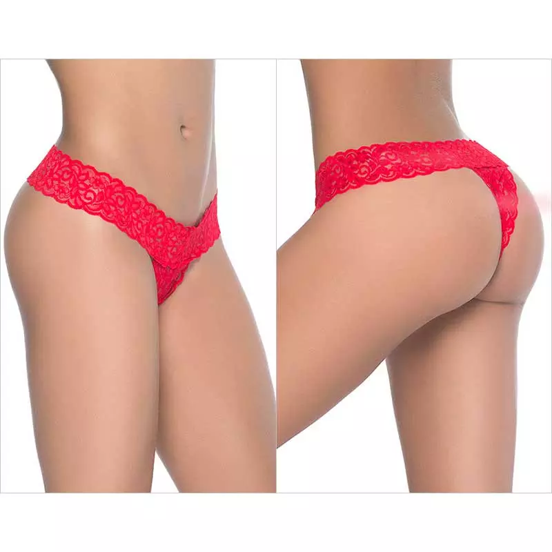 MAPALÉ Panty Sexy Peek-a-boo 99 (Rouge) - Mapalé 2 MAPALÉ Panty Sexy Peek-a-boo 99 (Rouge) - Mapalé – Image 2