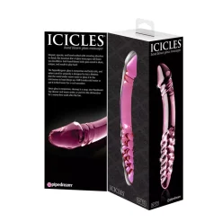 Icicles (Pipedream) Double Godemichet En Verre – Icicles N° 57 -Sex Toys Femme boutique 5195