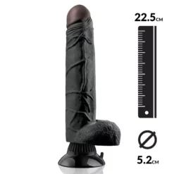 Gode Vibrant Réaliste 22.5cm - Pipedream Real Feel Deluxe Noir N° 7