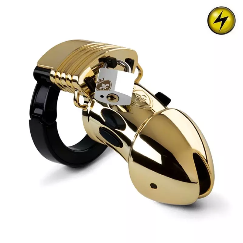 Cage De Chasteté Public Enemy No 1 Gold - Mystim 1 Cage De Chasteté Public Enemy No 1 Gold - Mystim
