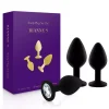 Rianne S Booty Plug Set Noir – Kit 3x Plug Anal Silicone