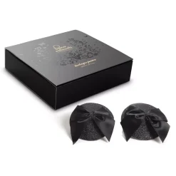 Bijoux Indiscrets Burlesque Shini - Caches Tétons Ronds Noirs